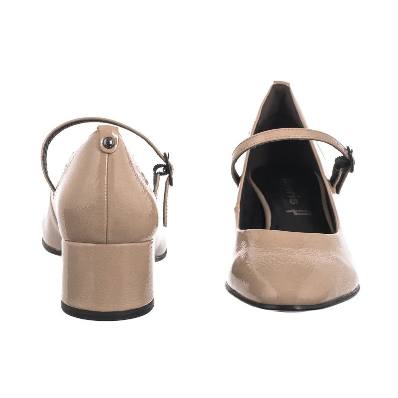 Tamaris Beżowe Lakierowane 1-22312-43 341 Taupe (TM555-a) bateliai