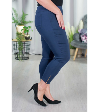 Tamprios kelnės paaukštintu liemeniu BENGALINY 04 K08 Midnight Navy