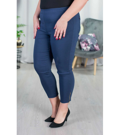 Tamprios kelnės paaukštintu liemeniu BENGALINY 04 Navy blue