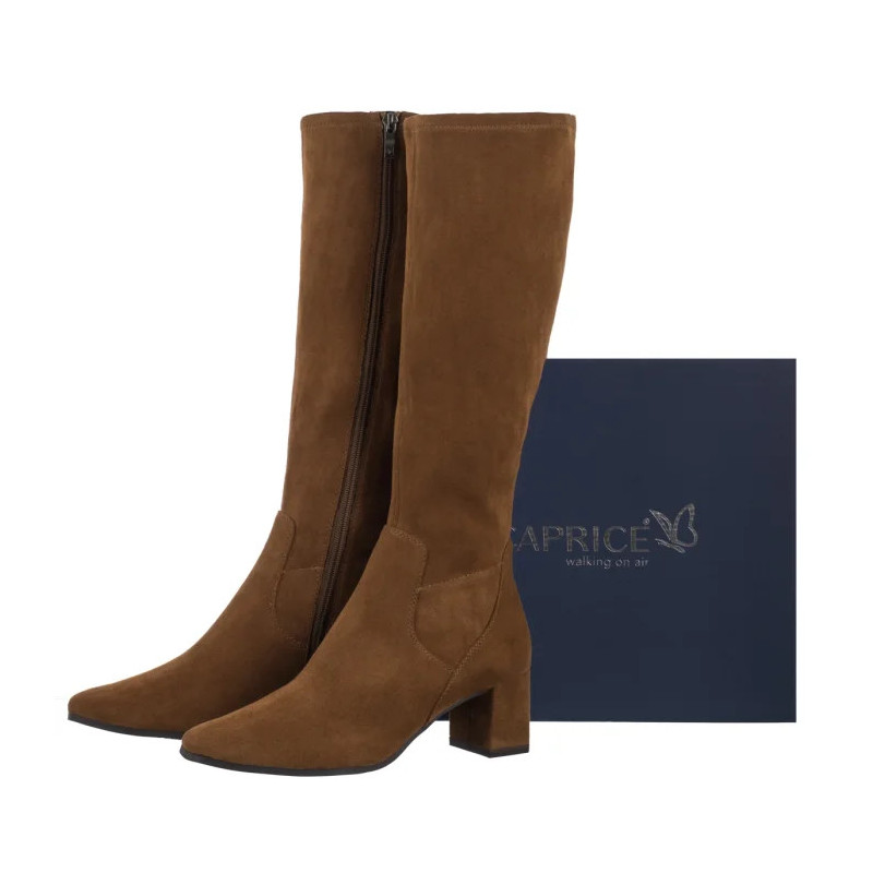 Caprice Brązowe 9-25547-41 394 Brown Stretch (CP427-b) bateliai