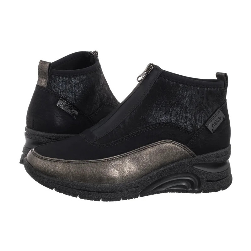 Rieker Czarne N9362-01 Black Combination (RI286-a) batai