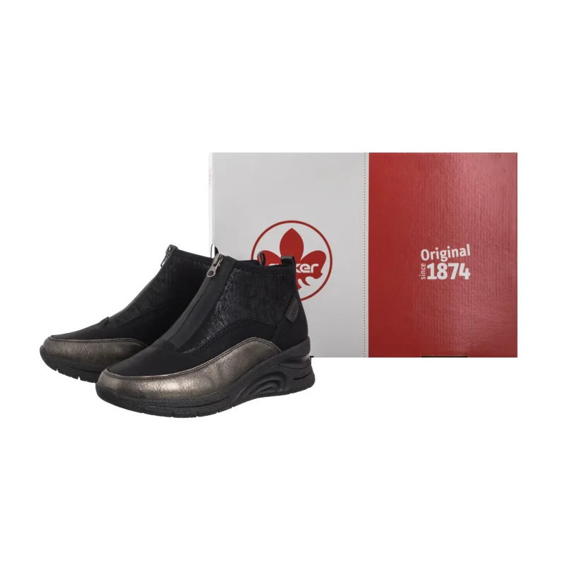 Rieker Czarne N9362-01 Black Combination (RI286-a) batai