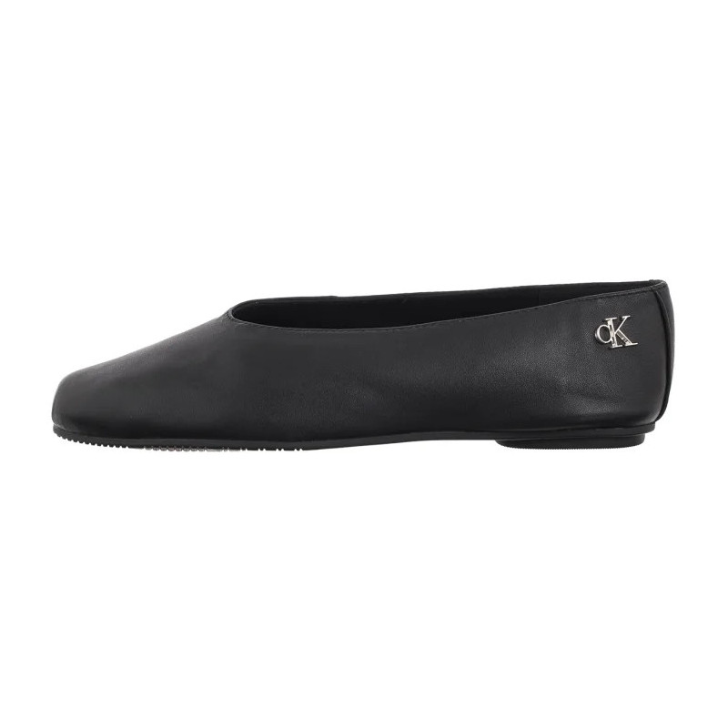Calvin Klein Round Ballerina Lth Hardware Black HW0HW02810 BEH (CK684-a) bateliai