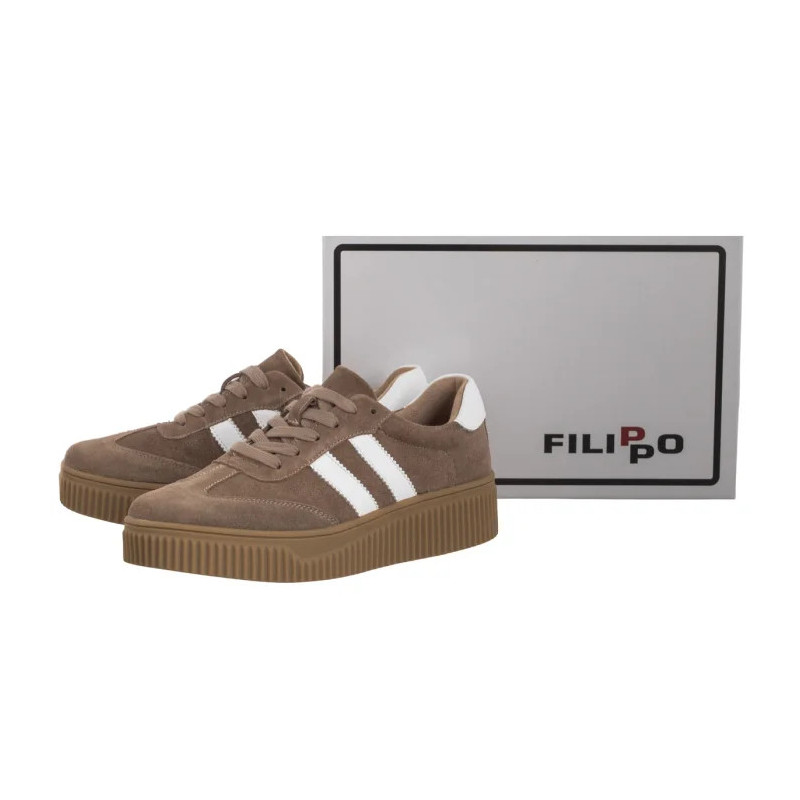 Filippo Beżowe DP6776/25 BE WH (FO138-b) sportiniai bateliai
