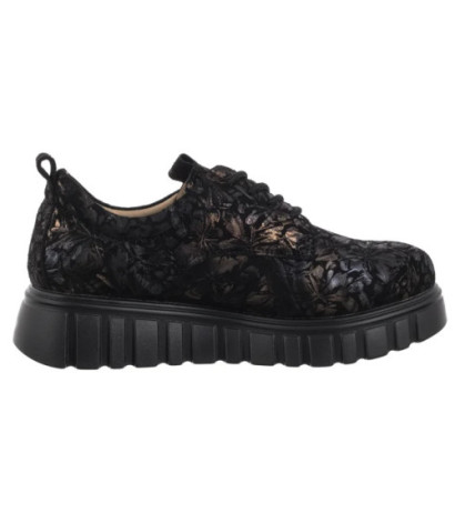 Filippo Czarne Kwiaty DP6846/25 BK FL (FO177-a) batai