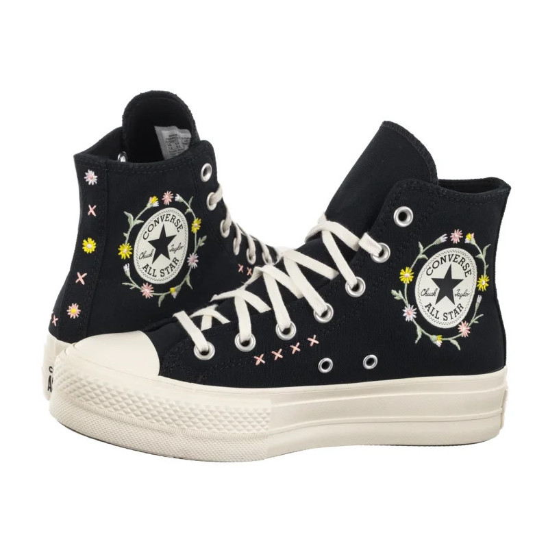 Converse CTAS Lift Hi Black/Egret/Flamingo Fade A15007C (CO801-a) bateliai