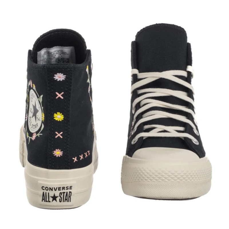 Converse CTAS Lift Hi Black/Egret/Flamingo Fade A15007C (CO801-a) bateliai