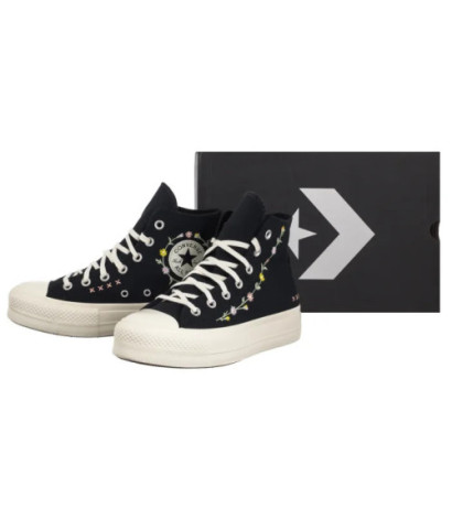 Converse CTAS Lift Hi Black/Egret/Flamingo Fade A15007C (CO801-a) bateliai