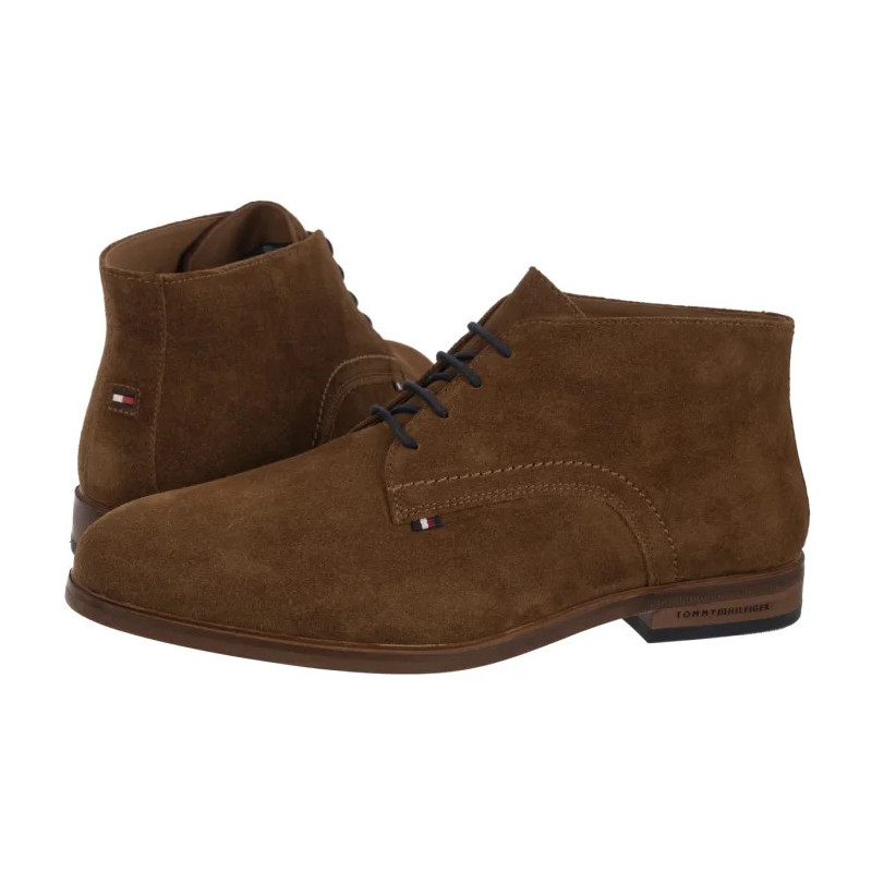 Tommy Hilfiger Hilfiger Dress Suede Boot Coconut Grove FM0FM05726 GVQ (TH1378-a) batai