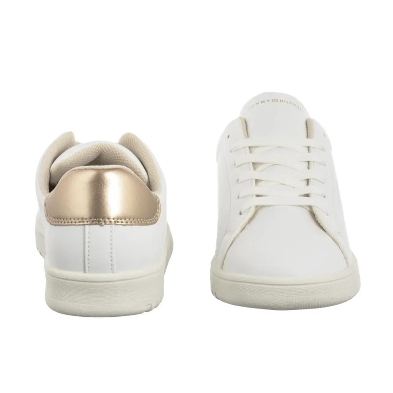 Tommy Hilfiger Low Cut Lace-Up Sneaker T3A9-33976-1355 X048 White/Platinum (TH1373-a) sportiniai bateliai