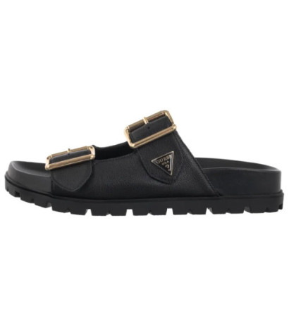 Guess Fasten FLTST LEA03 Black (GU745-a) Moteriški batai/šlepetės