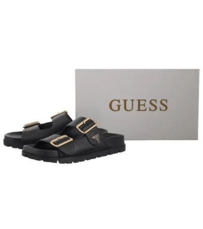Guess Fasten FLTST LEA03 Black (GU745-a) Moteriški batai/šlepetės