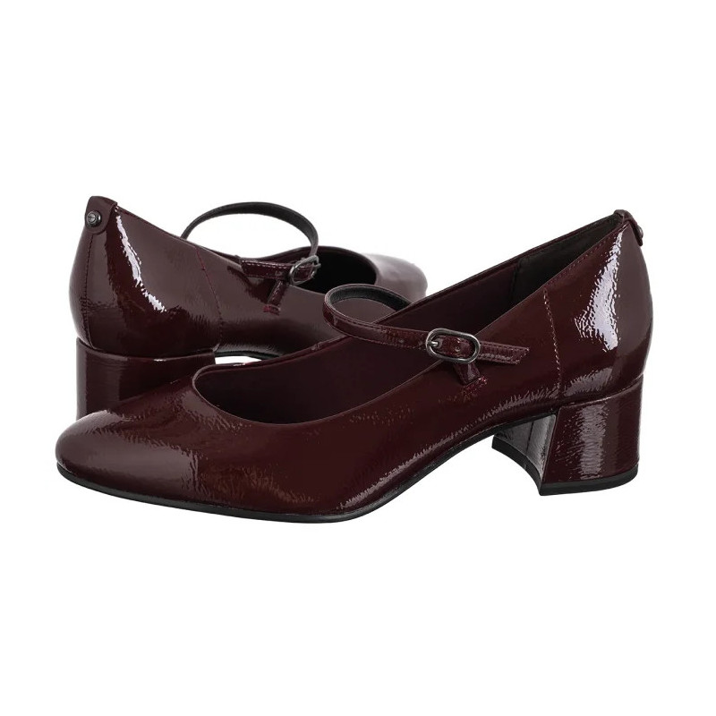 Tamaris Bordowe Lakierowane 1-22312-43 537 Merlot (TM555-b) bateliai