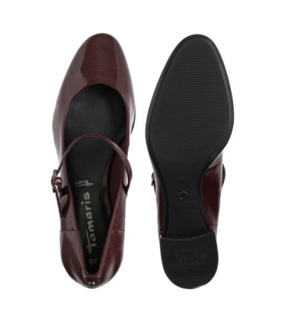 Tamaris Bordowe Lakierowane 1-22312-43 537 Merlot (TM555-b) bateliai