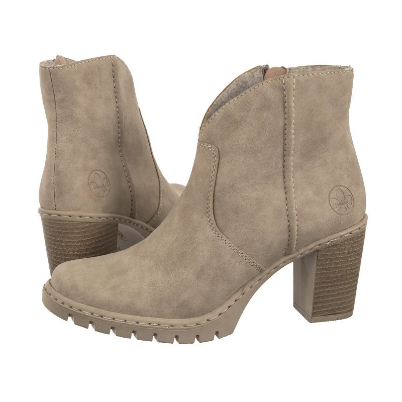 Rieker Beżowe Y2553-60 Beige (RI289-a) bateliai