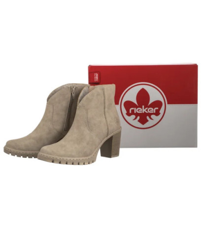 Rieker Beżowe Y2553-60 Beige (RI289-a) batai