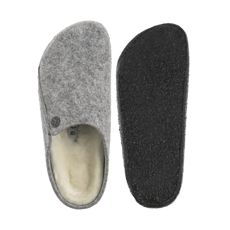 Birkenstock Zermatt Rivet Shearling Light Gray 1015086 (BK335-a) Moteriški batai/šlepetės