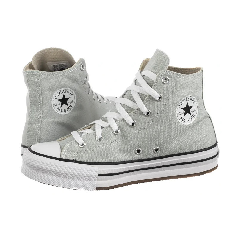 Converse CTAS Eva Lift Hi Rainwashed Grey/White A13122C (CO660-d) bateliai