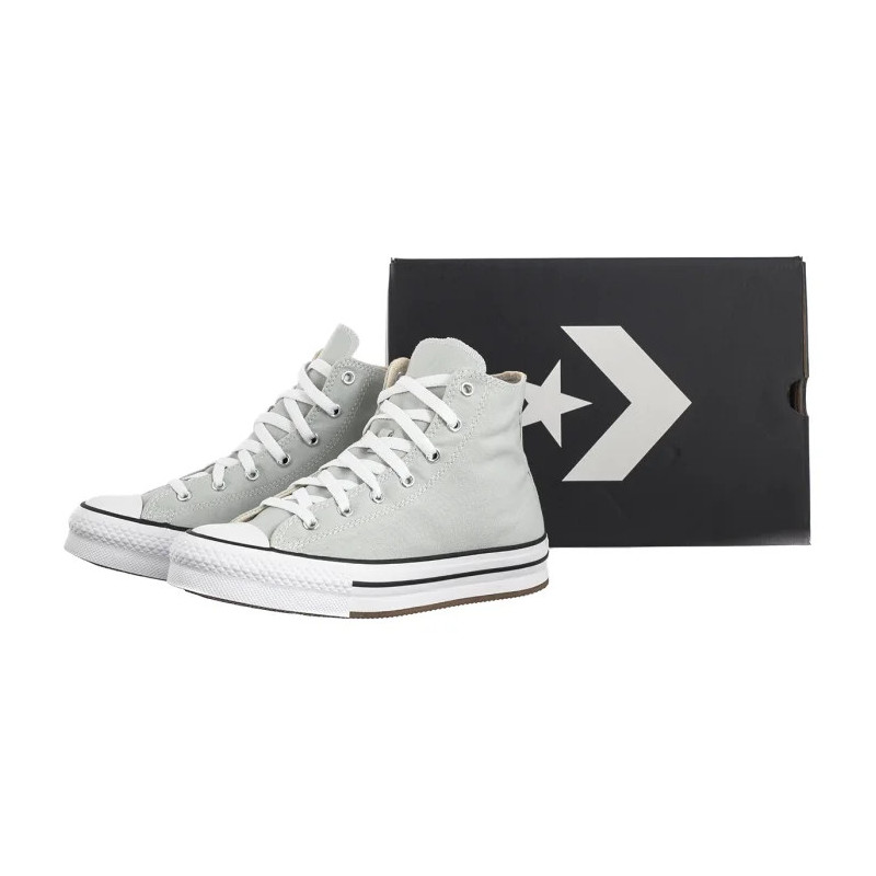 Converse CTAS Eva Lift Hi Rainwashed Grey/White A13122C (CO660-d) bateliai