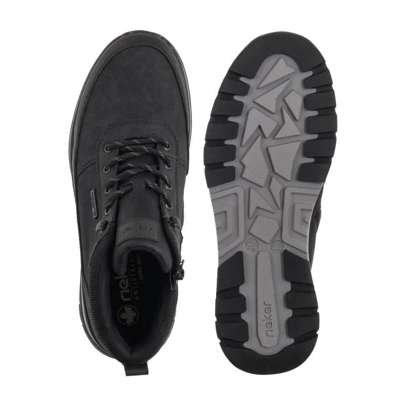 Rieker Czarne B9300-00 Black (RI296-a) batai