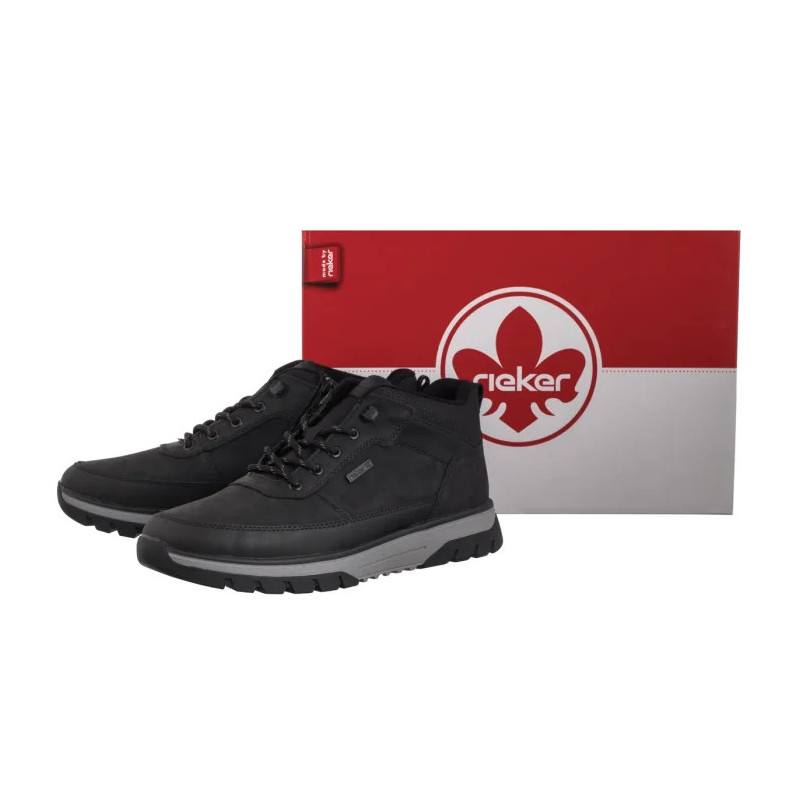 Rieker Czarne B9300-00 Black (RI296-a) batai
