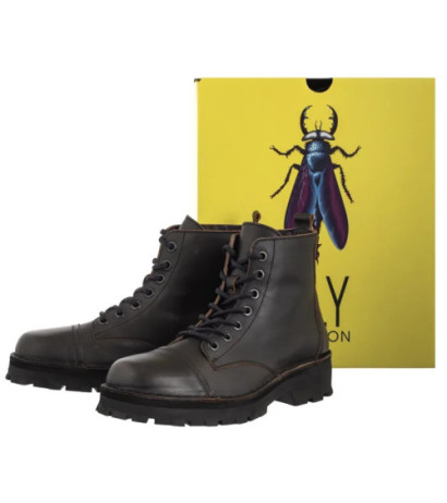 FLY London Kelf Antique Black P211167000 (FL422-a) batai