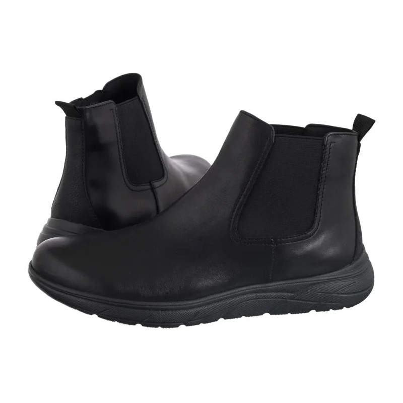 Geox U Portello A - Smo.Lea Black U36E1A 00043 C9999 (GE231-a) batai