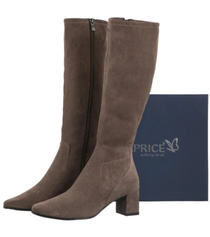 Caprice Beżowe 9-25547-41 306 Cafe Stretch (CP427-c) bateliai