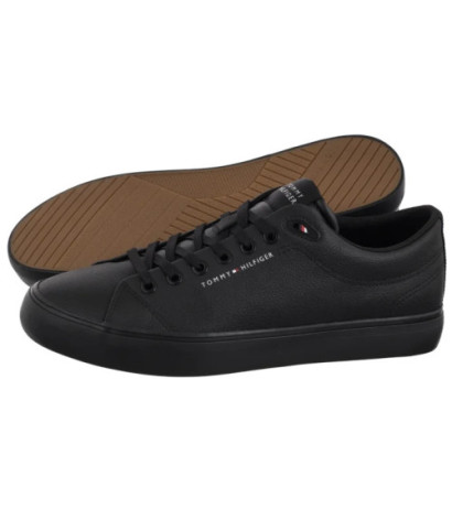 Tommy Hilfiger TH Hi Vulc Core Low Lth II Ess Black FM0FM05511 BDS (TH1346-b) sportiniai bateliai
