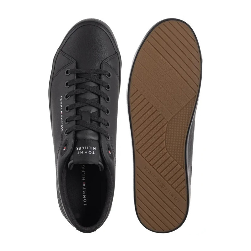Tommy Hilfiger TH Hi Vulc Core Low Lth II Ess Black FM0FM05511 BDS (TH1346-b) sportiniai bateliai