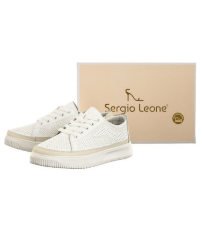 Sergio Leone Białe/Beżowe SP 020 (SL506-a) batai