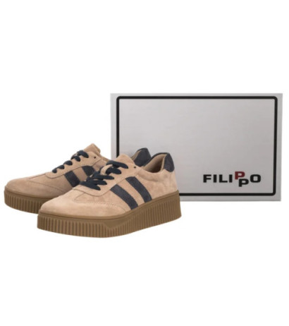 Filippo Beżowe/Szare DP6776/25 BE GR (FO138-e) sportiniai bateliai