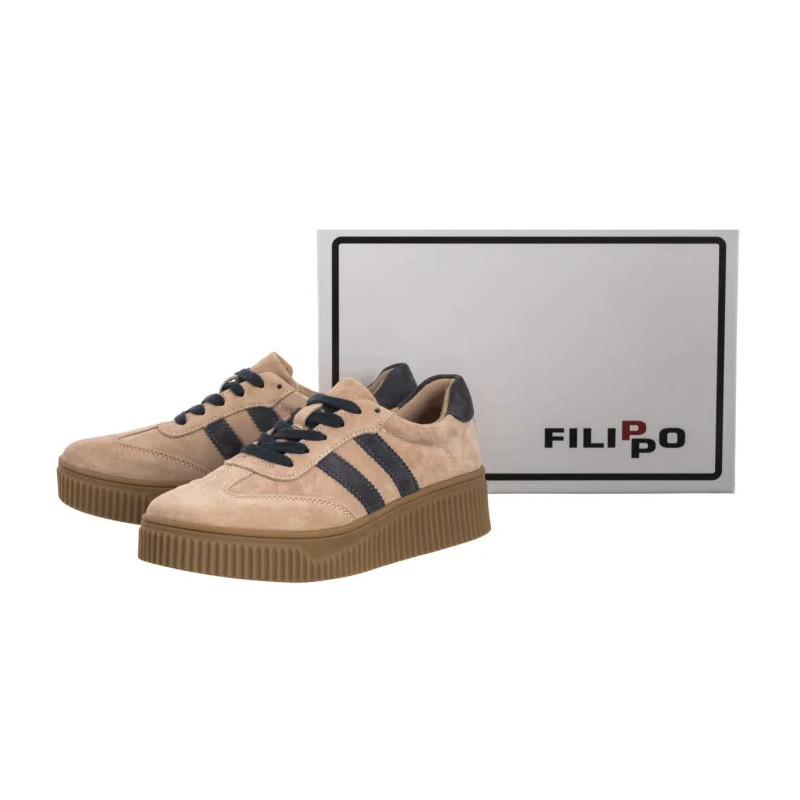 Filippo Beżowe/Szare DP6776/25 BE GR (FO138-e) sportiniai bateliai