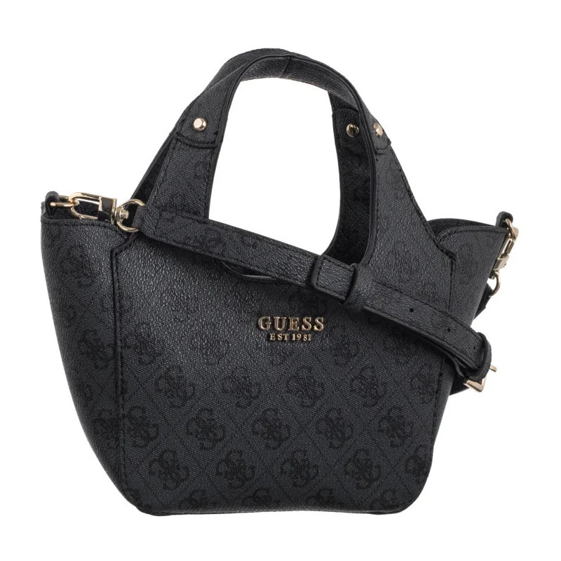 Guess Calista 2 In 1 Mini Tote HWSG73 34750 Coal Logo (GU782-a) rankinė