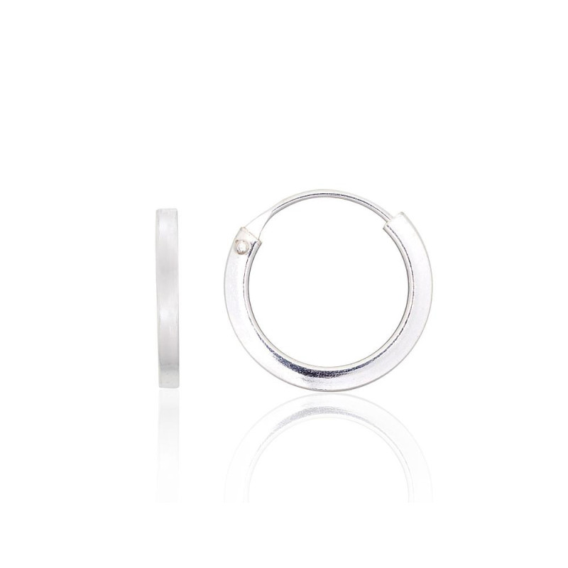 Sidabriniai auskarai –žiedai 2203979, Sidabras 925°