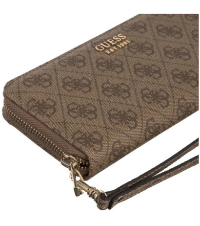 Guess Brenton Slg Lrg Zip Around SWLG96 48146 Latte Logo (GU752-a) rankinė
