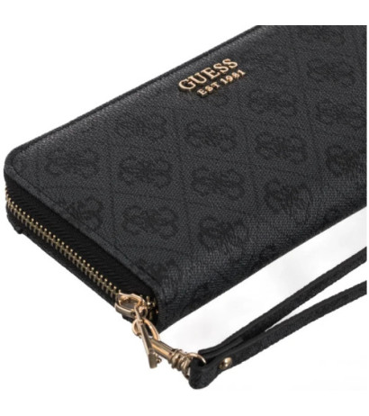 Guess Brenton Slg Lrg Zip Around SWLG96 48146 Coal Logo (GU752-b) rankinė