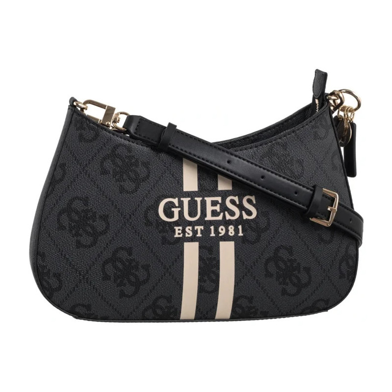 Guess Noelle II Top Zip Shoulder Bag HWOS96 72180 Coal Logo (GU771-a) rankinė