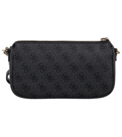 Guess Noelle II Dbl Pouch Crossbody HWBG96 72710 Coal Logo (GU758-a) rankinė