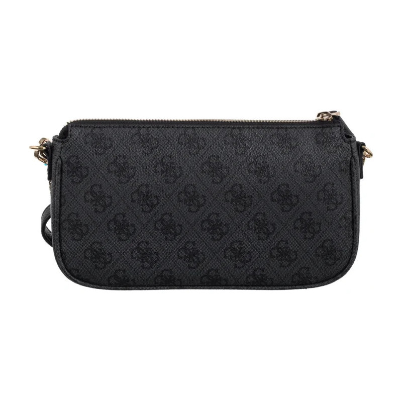 Guess Noelle II Dbl Pouch Crossbody HWBG96 72710 Coal Logo (GU758-a) rankinė