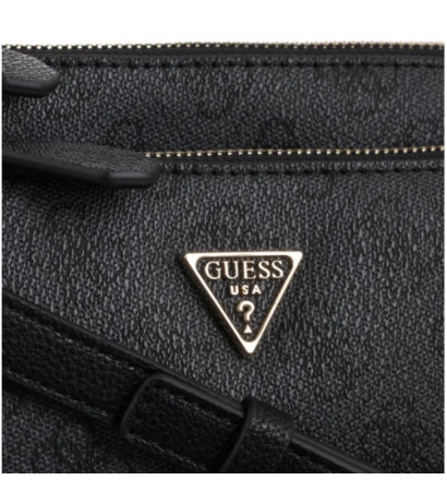 Guess Noelle II Dbl Pouch Crossbody HWBG96 72710 Coal Logo (GU758-a) rankinė