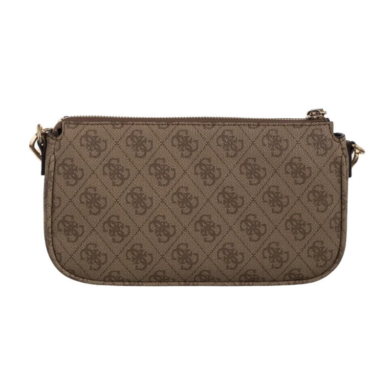 Guess Noelle II Dbl Pouch Crossbody HWBG96 72710 Latte Logo/Brown (GU758-b) rankinė