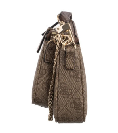 Guess Noelle II Dbl Pouch Crossbody HWBG96 72710 Latte Logo/Brown (GU758-b) rankinė