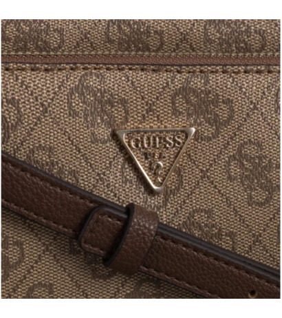 Guess Noelle II Dbl Pouch Crossbody HWBG96 72710 Latte Logo/Brown (GU758-b) rankinė