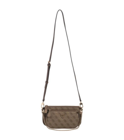 Guess Noelle II Dbl Pouch Crossbody HWBG96 72710 Latte Logo/Brown (GU758-b) rankinė