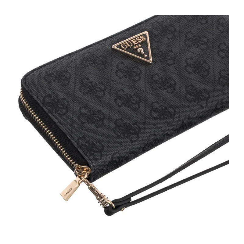 Guess Laurel II Slg Large Zip Around SWSG74 59146 Coal Logo (GU775-b) rankinė