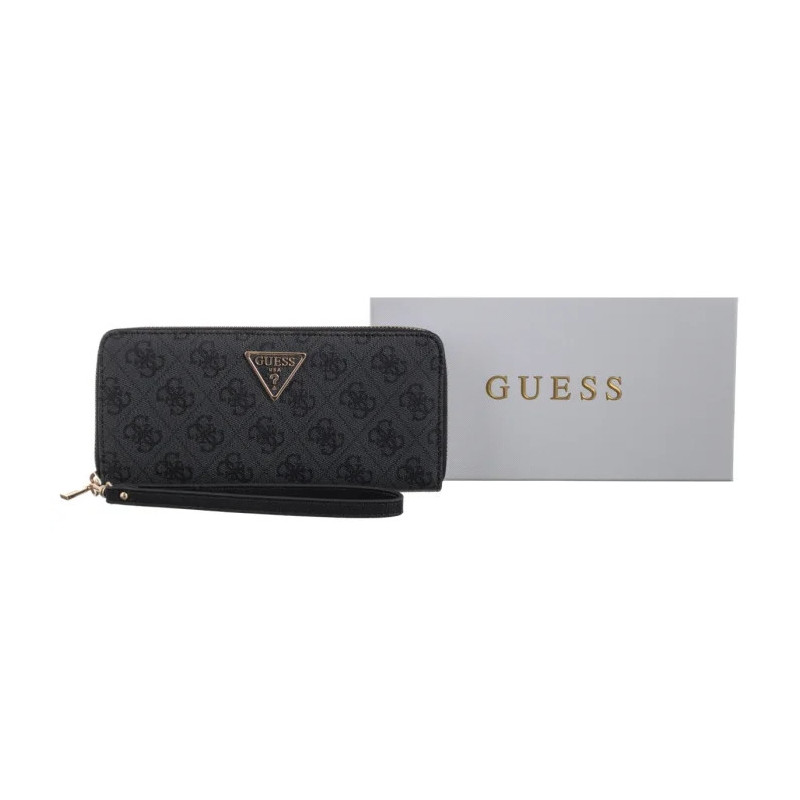 Guess Laurel II Slg Large Zip Around SWSG74 59146 Coal Logo (GU775-b) rankinė