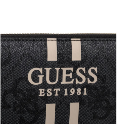 Guess Laurel II Slg Large Zip Around SWOS74 59146 Coal Logo (GU774-b) rankinė