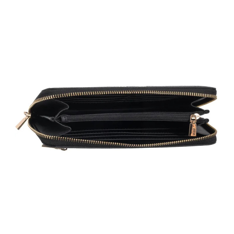 Guess Laurel II Slg Large Zip Around SWOS74 59146 Coal Logo (GU774-b) rankinė