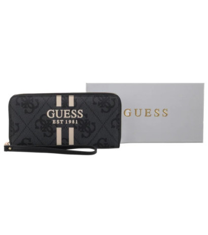 Guess Laurel II Slg Large Zip Around SWOS74 59146 Coal Logo (GU774-b) rankinė